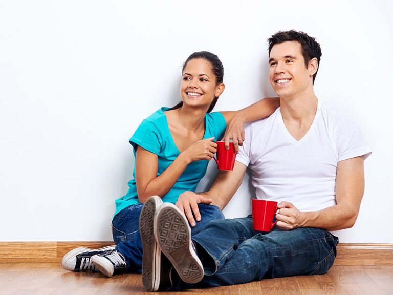 couple buying a new home