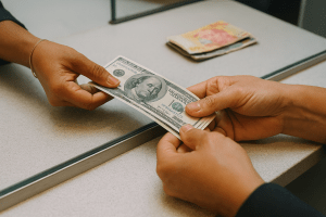 enviendo dinero de remesas a mexico haciendo cambio de dolares a pesos