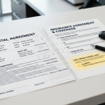 Car rental and insurance forms