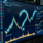 Graph showing market volatility